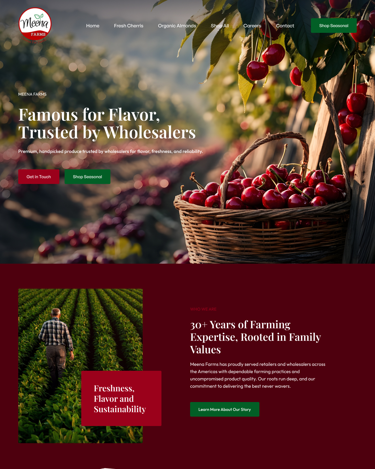 Meena Farms website