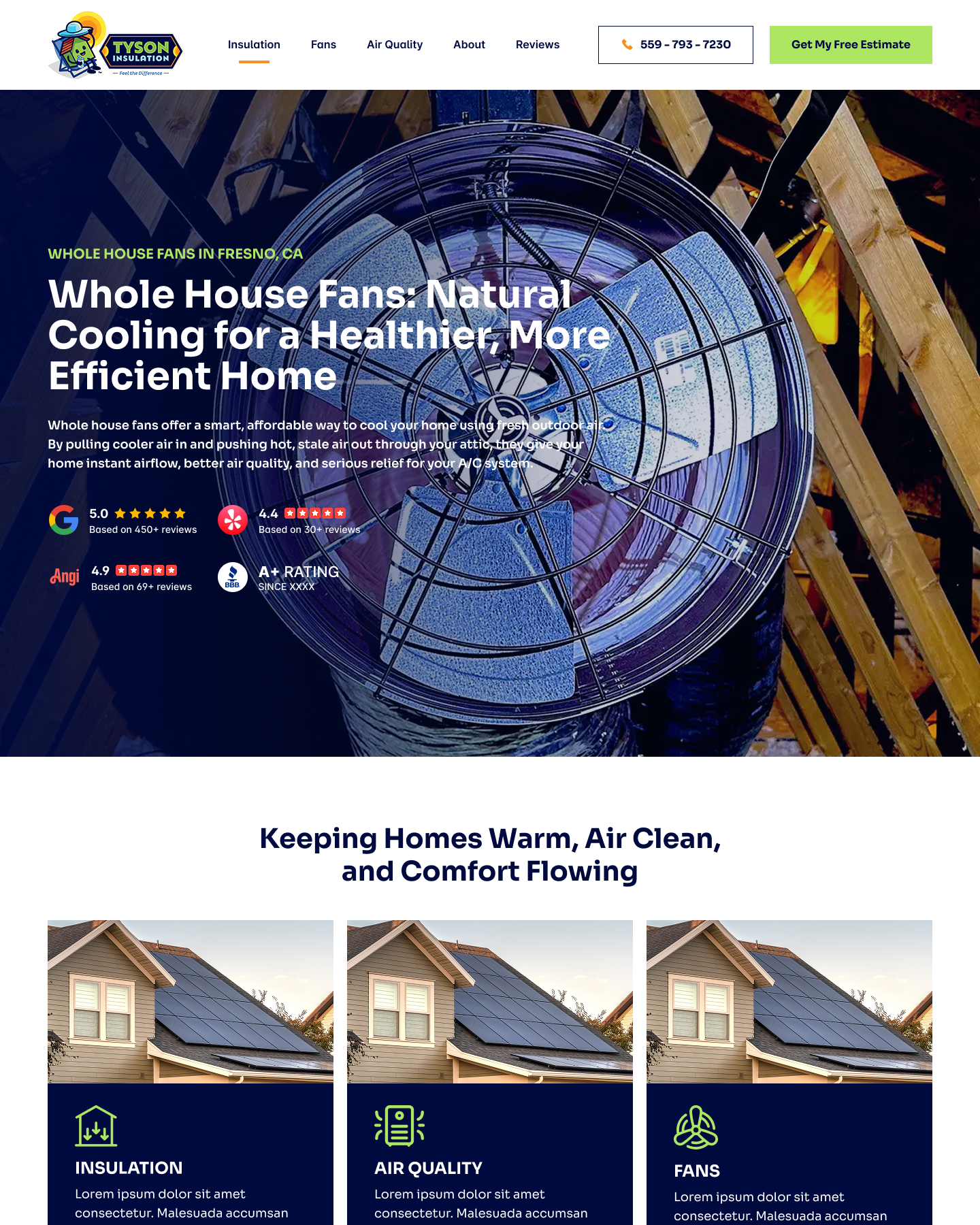Tyson Insulation website