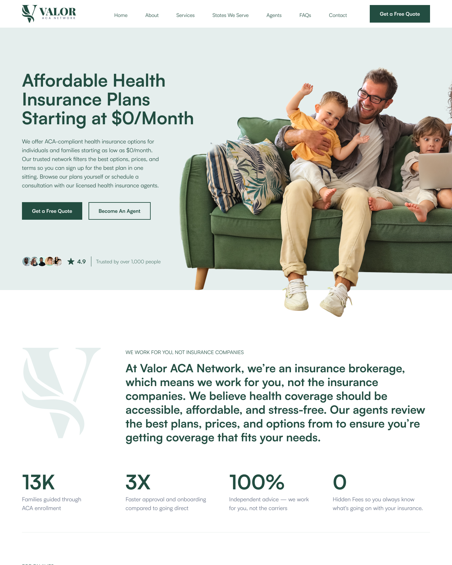 Valora ACA Network website